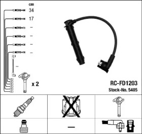 Комплект электропроводки NGK 5405