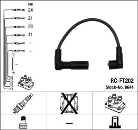 Комплект электропроводки NGK 0644