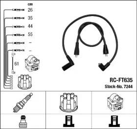 Комплект электропроводки NGK 7244