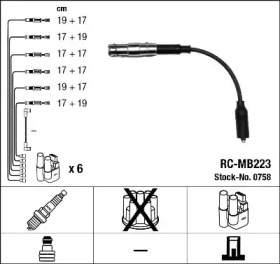 Комплект электропроводки NGK 0758