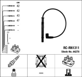 Комплект электропроводки NGK 44278