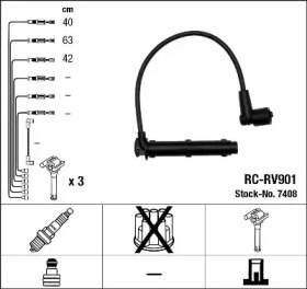 Комплект электропроводки NGK 7408