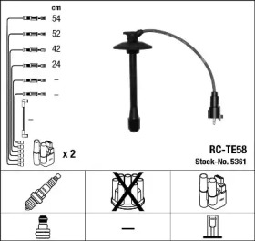 Комплект электропроводки NGK 5361