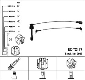 Комплект электропроводки NGK 2908