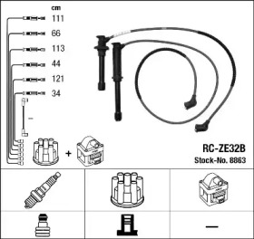 Комплект электропроводки NGK 8863