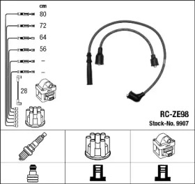 Комплект электропроводки NGK 9907