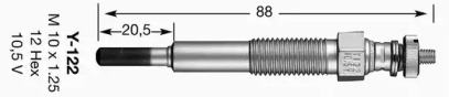 Свеча накаливания NGK 6925