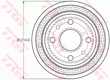 Тормозной барабан TRW DB4398