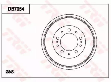 Тормозной барабан TRW DB7054