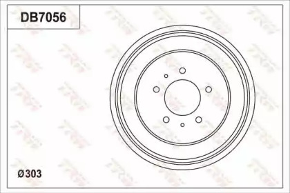 Тормозной барабан TRW DB7056