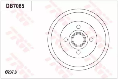 Тормозной барабан TRW DB7065