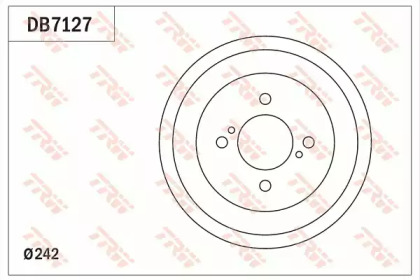 Тормозный барабан TRW DB7127