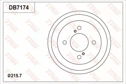 Тормозной барабан TRW DB7174