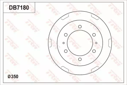 Тормозной барабан TRW DB7180