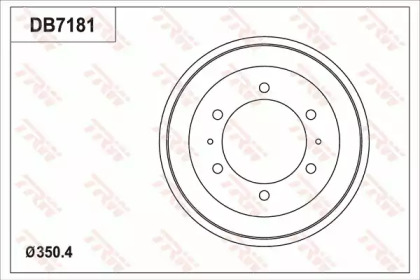 Тормозной барабан TRW DB7181