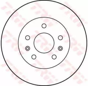 Тормозной диск TRW DF1515