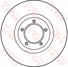 Тормозной диск TRW DF1640