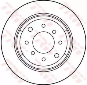 Тормозной диск TRW DF1701