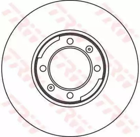 Тормозной диск TRW DF1704