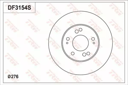 Тормозной диск TRW DF3154S