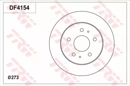 Тормозной диск TRW DF4154