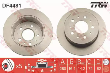 Тормозной диск TRW DF4481