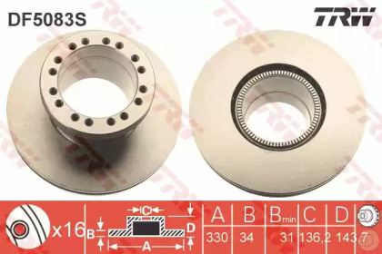 Тормозной диск TRW DF5083S