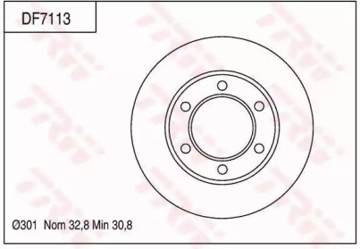 Тормозной диск TRW DF7113
