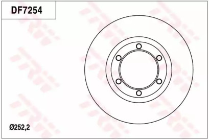 Тормозной диск TRW DF7254