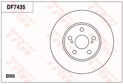 Тормозной диск TRW DF7435