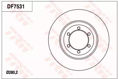 Тормозной диск TRW DF7531