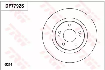 Тормозной диск TRW DF7792