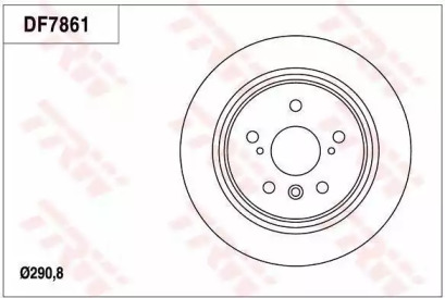 Тормозной диск TRW DF7861