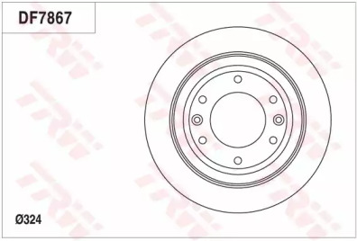 Тормозной диск TRW DF7867