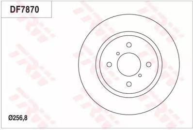 Тормозной диск TRW DF7870
