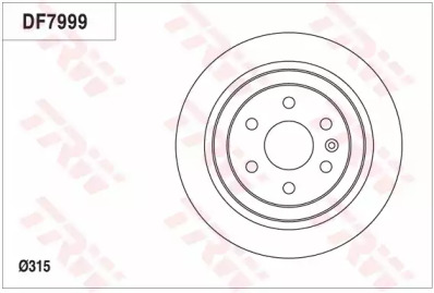 Тормозной диск TRW DF7999
