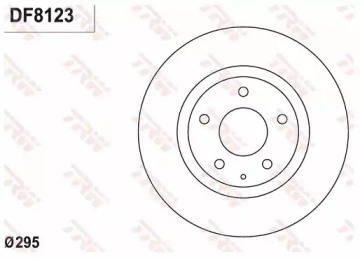 Тормозной диск TRW DF8123