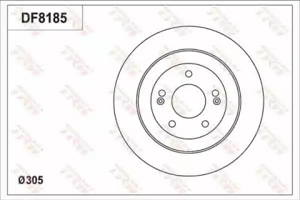 Тормозной диск TRW DF8185S