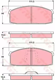 Комплект тормозных колодок, дисковый тормоз TRW GDB213