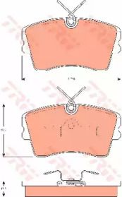 Комплект тормозных колодок, дисковый тормоз TRW GDB7575