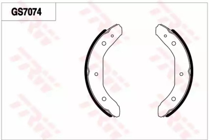 Комплект тормозных колодок TRW GS7074