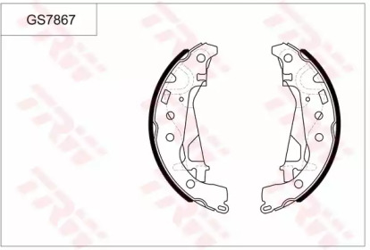 Комплект тормозных колодок TRW GS7867