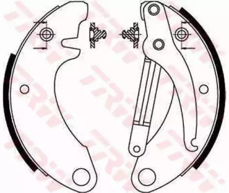 Комплект тормозных колодок TRW GS8052