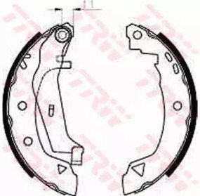 Комплект тормозных колодок TRW GS8240