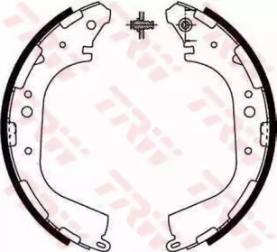 Комплект тормозных колодок TRW GS8590