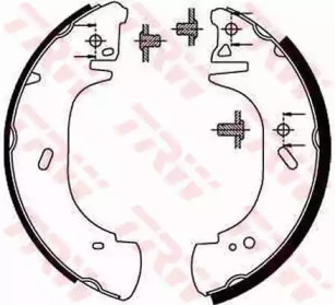 Комплект тормозных колодок TRW GS8630