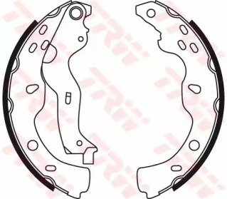 Комплект тормозных колодок TRW GS8743