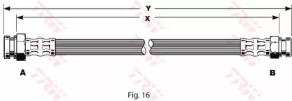 Тормозной шланг TRW PHA164