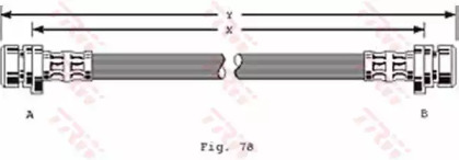 Тормозной шланг TRW PHA258