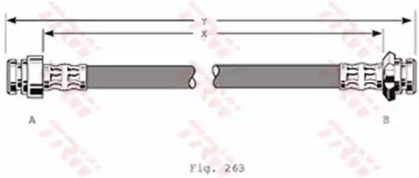 Тормозной шланг TRW PHA364